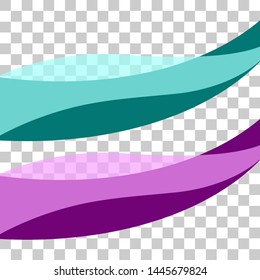 Wavy design element. Decor for brochure, banner, flyer. Fluid, color wave, curve line. Vector illustration