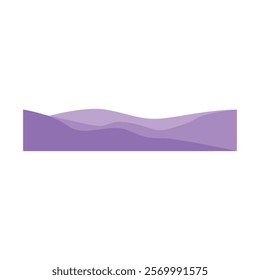 Wavy design element. Decor for brochure, banner, and flyer. Fluid, color wave, curve smooth line. Vector. Triple Wave Border Elements