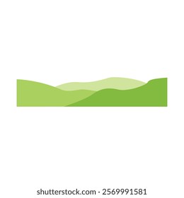 Wavy design element. Decor for brochure, banner, and flyer. Fluid, color wave, curve smooth line. Vector. Triple Wave Border Elements