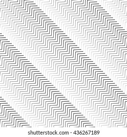 Wavy diagonal parallel lines. seamless, repeatable monochrome pattern.