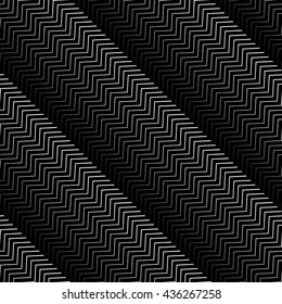 Wavy diagonal parallel lines. seamless, repeatable monochrome pattern.
