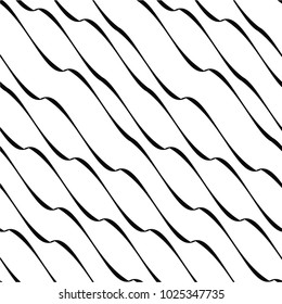 Wavy Diagonal pattern, simple, stripes, light, versatile, seamless vector background.