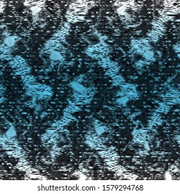 Wavy distressed monochrome techno mess grungy techno pattern. Seamless repeat vector pattern swatch.