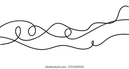 Wavy doodle lines, curved background, black and white graphic design