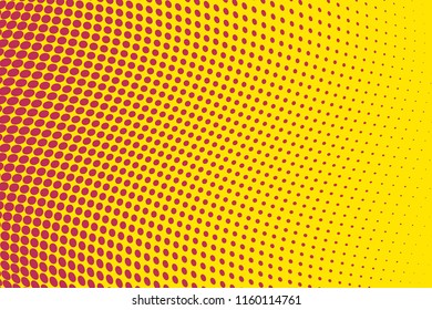 Wavy dot lines background. Pattern of dots, dotted lines, circles of different scale. Futuristic pattern. Colorful backdrop to create backgrounds, templates, posters in a modern minimalist style.