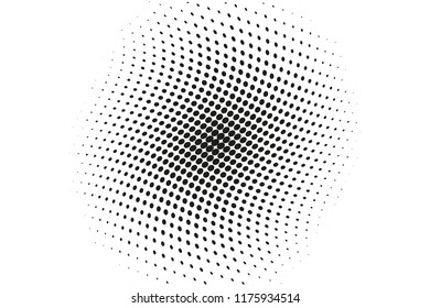 Wavy dot lines background. Pattern of dots, dotted lines, circles of different scale. Futuristic pattern. Monochrome backdrop to create backgrounds, templates, posters in a modern minimalist style