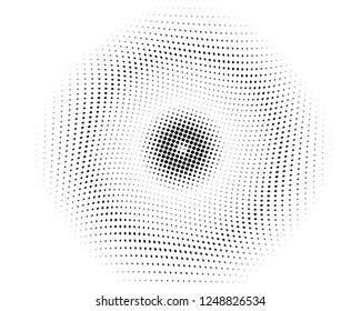 Wavy dot lines background. Pattern of dots, dotted lines, circles of different scale. Futuristic pattern. Monochrome backdrop to create backgrounds, templates, posters in a modern minimalist style