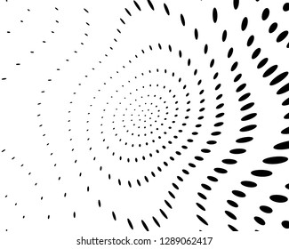 Wavy dot lines background. Pattern of dots, dotted lines, circles of different scale. Futuristic pattern. Monochrome backdrop to create backgrounds, templates, posters in a modern minimalist style