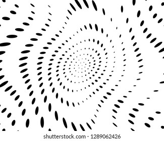 Wavy dot lines background. Pattern of dots, dotted lines, circles of different scale. Futuristic pattern. Monochrome backdrop to create backgrounds, templates, posters in a modern minimalist style