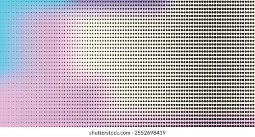 Wavy dot lines background. Pattern of dots, dotted lines, circles of different scale. Futuristic pattern. Monochrome backdrop to create backgrounds, templates, posters in a modern minimalist style