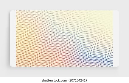 Wavy dotted background. Abstract polka dots pattern. 3d vector illustration with particles.