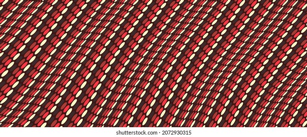 Wavy dotted background with optical illusion. Abstract polka dots pattern. 3d vector illustration.