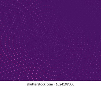 Wavy dotted lines Background. Halftone pattern. Vector Illustration