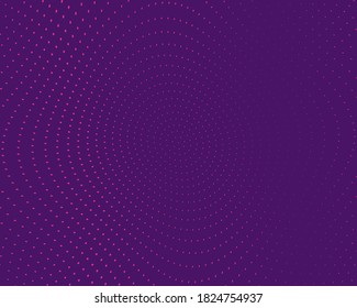 Líneas punteadas onduladas Fondo. Patrón de semitono. Ilustración vectorial