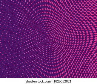 Líneas punteadas onduladas Fondo. Patrón de semitono. Ilustración vectorial