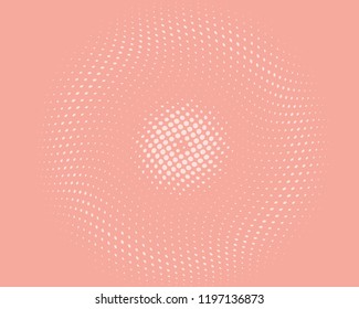 Wavy dotted lines background. Pattern of dots, dotted lines, circles of different scale. Digital Gradient. Pop-art style. Grunge Backdrop. Modern futuristic Abstract panel. Vector illustration