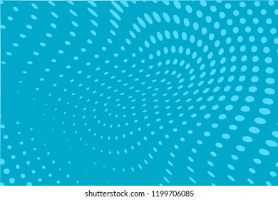 Wavy dotted lines background. Pattern of dots, dotted lines, circles of different scale. Digital Gradient. Pop-art style. Grunge Backdrop. Modern futuristic Abstract panel. Vector illustration