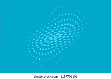 Wavy dotted lines background. Pattern of dots, dotted lines, circles of different scale. Digital Gradient. Pop-art style. Grunge Backdrop. Modern futuristic Abstract panel. Vector illustration
