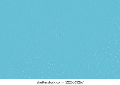 Wavy dotted lines background. Pattern of dots, dotted lines, circles of different scale. Digital Gradient. Pop-art style. Grunge Backdrop. Modern futuristic Abstract panel. Vector illustration