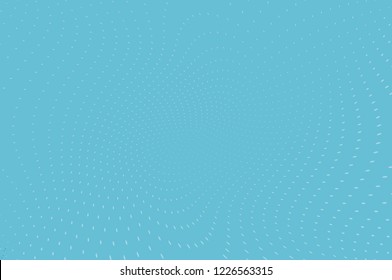 Wavy dotted lines background. Pattern of dots, dotted lines, circles of different scale. Digital Gradient. Pop-art style. Grunge Backdrop. Modern futuristic Abstract panel. Vector illustration