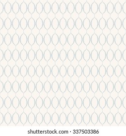 Wavy dotted lines background. Seamless vector ornament pattern.