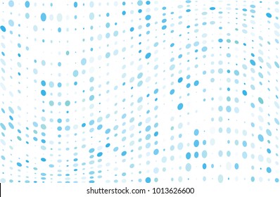 Wavy dotted pattern with circles, dots, point small and large scale. Design element for web banners, posters, cards, wallpapers, sites, panels. Grunge halftone background. Digital gradient.