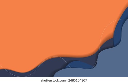 Wavy dynamic abstract fluid empty background