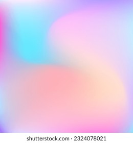 Wavy Dynamic Color Neon Curve Background. Blurred Vibrant Vivid Water Sky Swirl Gradient Mesh. Light Liquid Pastel Fluid Smooth Surface. Bright Multicolor Pink Cold Colorful Gradient Backdrop.