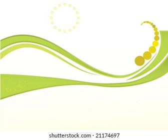 wavy eco business background design