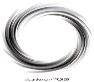 Wavy eddy futuristic ebony aqua backdrop of glossy rippled spraying surface. Closeup view with space for text in white glowing center in middle of funnel