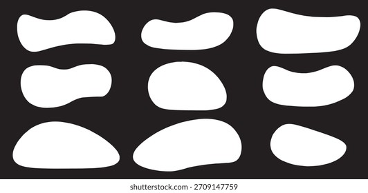 Wavy edge circle sticker. Star burst shape tags for price. Blank sale round sticker. Empty promo badge. Simple circle wax seal silhouette. Vector illustrations set isolated on balck background.