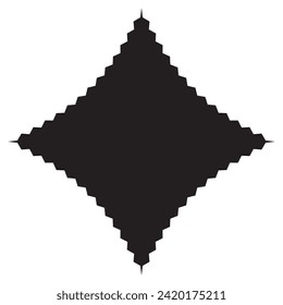  Wavy Edge Square Shapes Icon Set