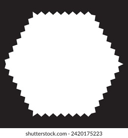  Wavy Edge Square Shapes Icon Set
