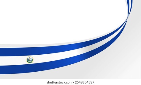 wellige el salvador Flagge, Vektorhintergrund mit Kopienraum für Text. el salvador Nationalfeiertag