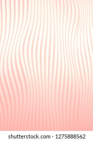Wavy elastic folded background of beige color and delicate texture