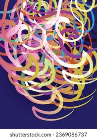 Wavy flowing colored lines with dark background.