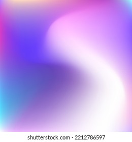 Wavy Fluid Dynamic Sky Liquid Gradient Backdrop. Water Color Bright Colorful Blurred Wallpaper. Neon Vibrant Curve Pink Smooth Surface. Vivid Multicolor Pastel Light Cold Swirl Gradient Mesh.
