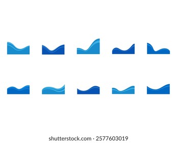 Wavy Frame Border Element Set