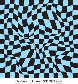 fondo de patrón geomátrico ondulado en negro y azul