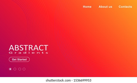 wavy geometric abstract background. colorful gradient. Modern template design for landing page. layout. banner. flyer. card. eps 10