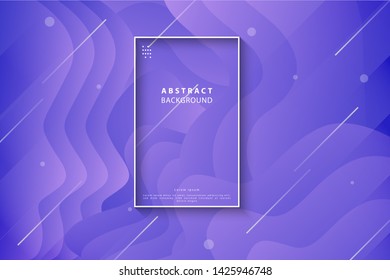 Wavy geometric abstract background. Trendy gradient shapes composition. Eps10 vector.