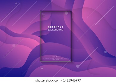 Wavy geometric abstract background. Trendy gradient shapes composition. Eps10 vector.