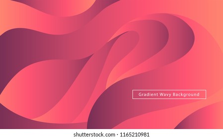 Wavy geometric abstract mat gradient premium background. Trendy liquid shape design. Minimal luxury futuristic soft color gradients cover template. Vector pastel motion fluid landing page layout.