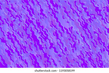Wavy geometric background. Different shades of purple, pink,blue. Bright rainbow color. Scalable vector graphics. Trendy gradient shapes composition.