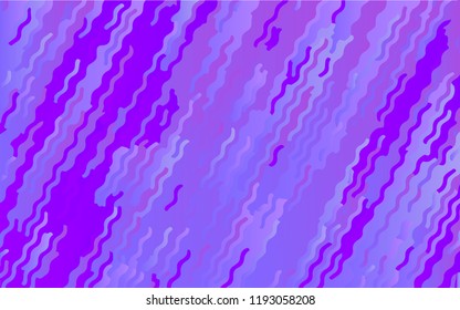 Wavy geometric background. Different shades of purple, pink,blue. Bright rainbow color. Scalable vector graphics. Trendy gradient shapes composition.