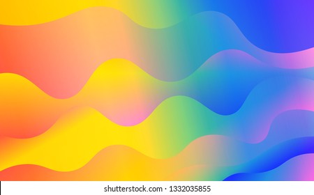 Wavy geometric background. Futuristic wavy backdrop. Background for Wallpaper, Web Design, Brochure, Visit Card. Vector wave pattern.