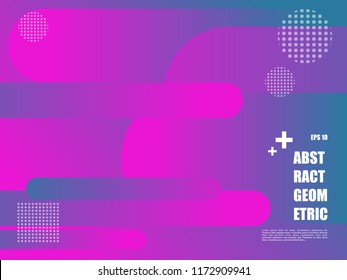 Wavy and geometric background illustration. Trendy gradient shapes and  composition. Eps10 vector.
