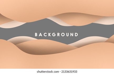 Wavy geometric background. Stylish gradient shape composition. color gradation vector