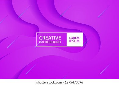 Wavy geometric background. Trendy gradient shapes composition. Abstract background.