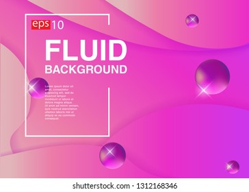 Wavy geometric background Trendy gradient shapes composition